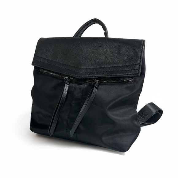 Botkier | Sleek Black Mini Backpack Adjustable‎ Branded Straps Tassel Pockets - Picture 1 of 9